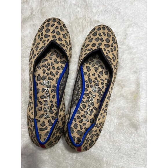 Rothy’s leopard print ballet flats women shoe size 9.5 - Picture 2 of 8